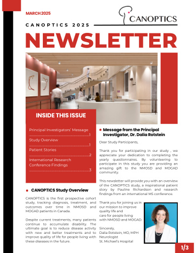 Cover preview for March 2025 CANOPTICS Newsletter