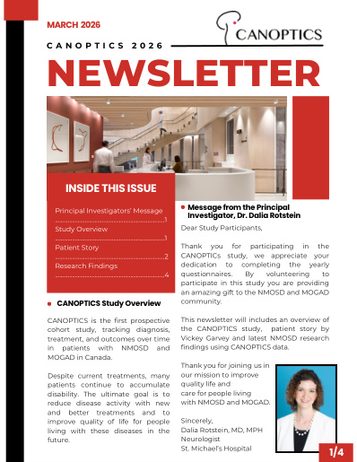 Cover preview for March 2026 CANOPTICS Newsletter