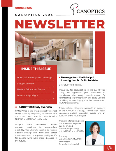 Cover preview for October 2025 CANOPTICS Newsletter